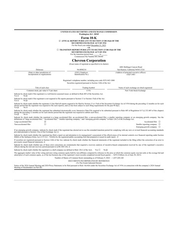 Thumbnail Chevron 10-K Annual Report 2023