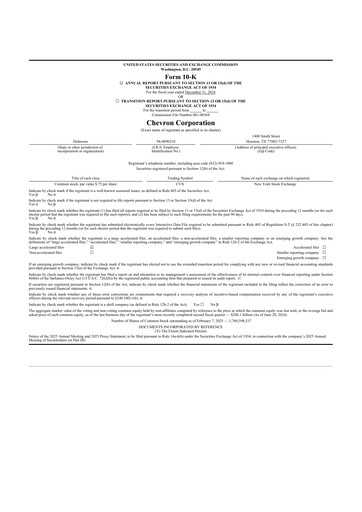 Thumbnail Chevron 10-K Annual Report 2024