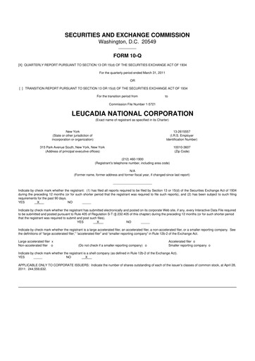 Thumbnail Jefferies Financial Group
 10-Q Quarterly Report FY2011 