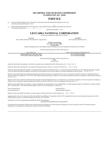 Thumbnail Jefferies Financial Group
 10-K Annual Report 2011