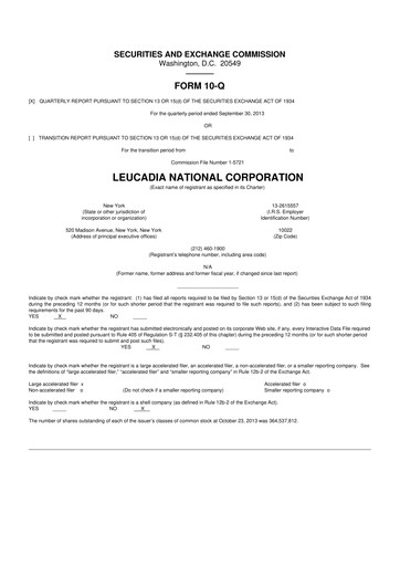 Thumbnail Jefferies Financial Group
 10-Q Quarterly Report FY2013 