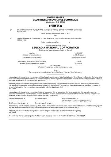 Thumbnail Jefferies Financial Group
 10-Q Quarterly Report FY2017 