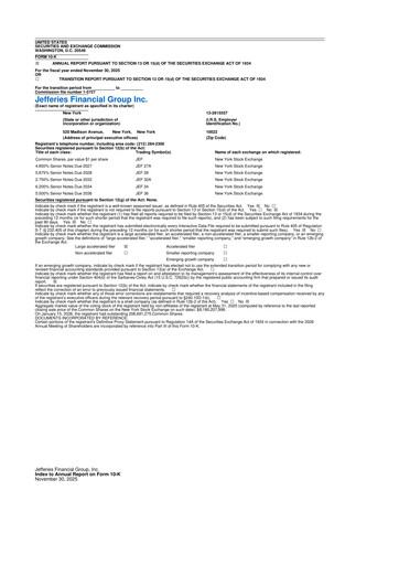 Thumbnail Jefferies Financial Group
 10-K Annual Report 2025