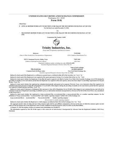 Thumbnail Trinity Industries
 10-K Annual Report 2014