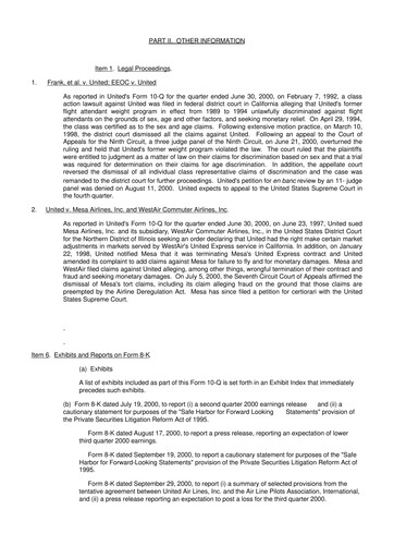 Thumbnail United Airlines Holdings
 10-Q Quarterly Report FY 