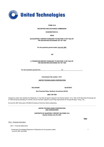 Vorschaubild RTX 10-Q Quartalsbericht  