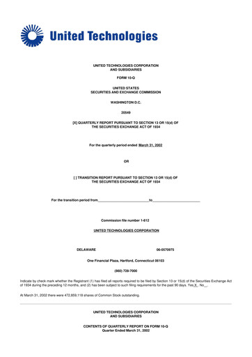 Vorschaubild RTX 10-Q Quartalsbericht  