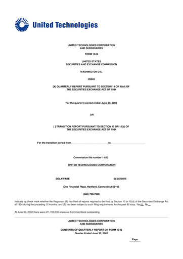 Vorschaubild RTX 10-Q Quartalsbericht  