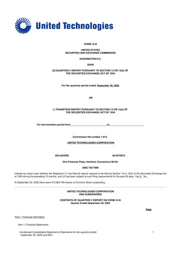 Vorschaubild RTX 10-Q Quartalsbericht  