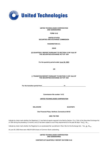 Vorschaubild RTX 10-Q Quartalsbericht  