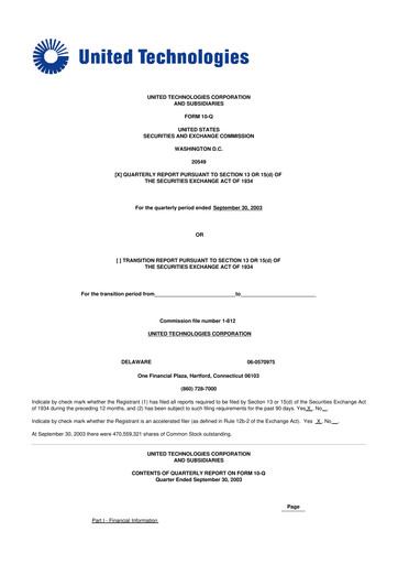 Vorschaubild RTX 10-Q Quartalsbericht  