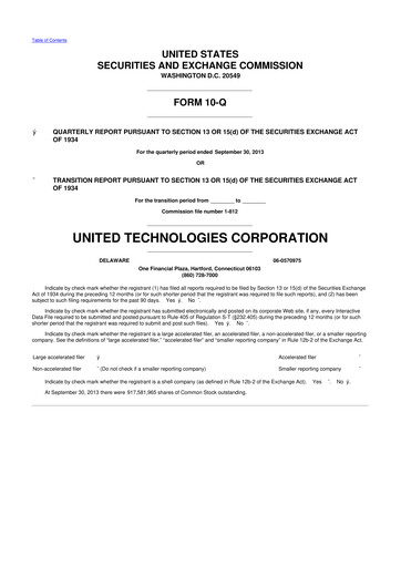 Vorschaubild RTX 10-Q Quartalsbericht 2013 