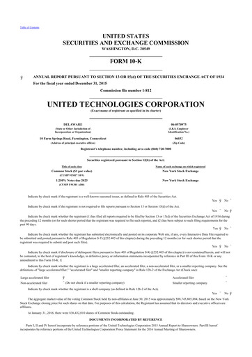 Thumbnail RTX 10-K Annual Report 2015
