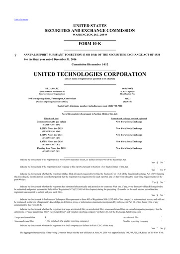Thumbnail RTX 10-K Annual Report 2016