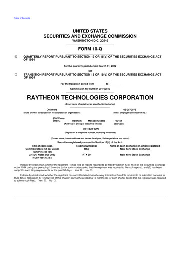 Vorschaubild RTX 10-Q Quartalsbericht 2022 