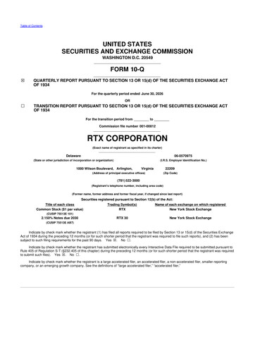 Thumbnail RTX 10-Q Quarterly Report FY2026 