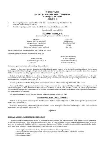 Thumbnail Walmart 10-K Annual Report 