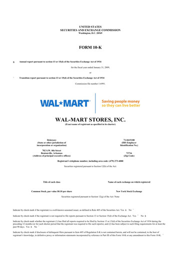 Thumbnail Walmart 10-K Annual Report 
