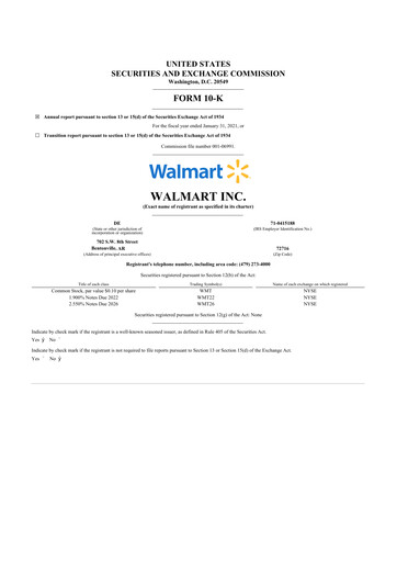Thumbnail Walmart 10-K Annual Report 2021