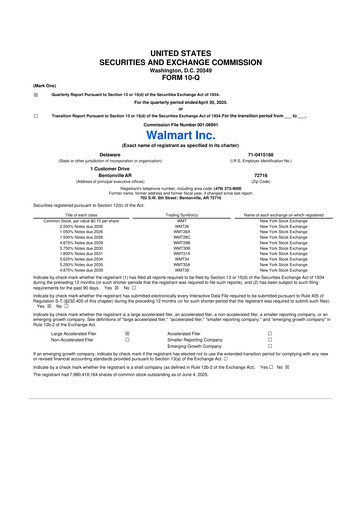 Thumbnail Walmart 10-Q Quarterly Report FY2026 