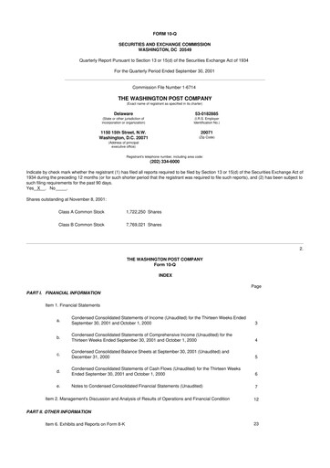 Thumbnail Graham Holdings 10-Q Quarterly Report FY 