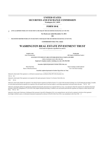 Thumbnail Elme Communities 10-K Annual Report 2011