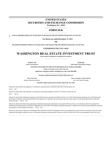 Thumbnail Elme Communities 10-K Annual Report 2013