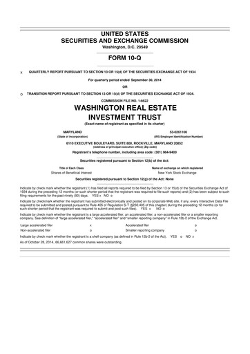 Thumbnail Elme Communities 10-Q Quarterly Report FY2014 