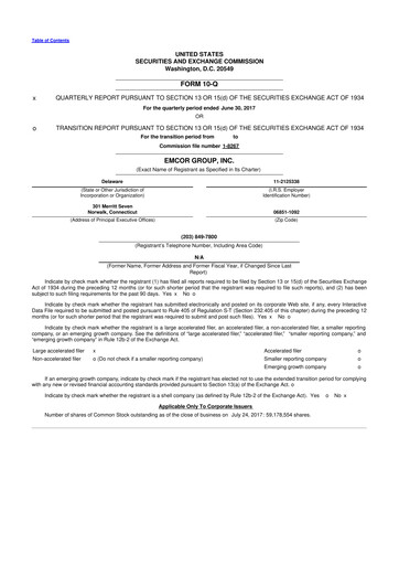 Thumbnail Emcor 10-Q Quarterly Report FY2017 