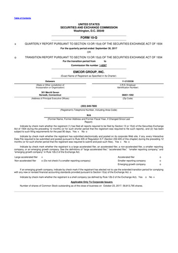 Thumbnail Emcor 10-Q Quarterly Report FY2017 