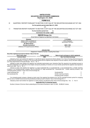 Thumbnail Emcor 10-Q Quarterly Report FY2024 