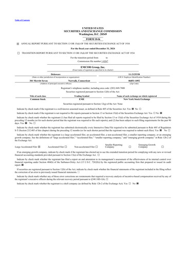 Thumbnail Emcor 10-K Annual Report 2024