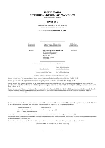 Thumbnail WEC Energy Group 10-K Annual Report 