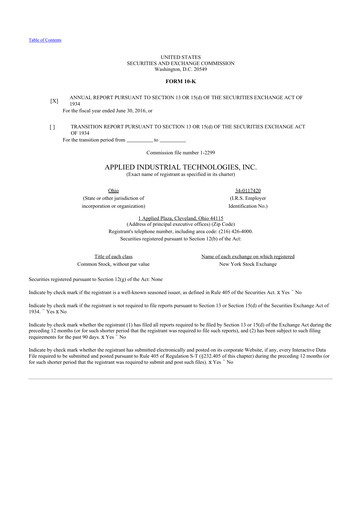 Thumbnail Applied Industrial Technologies
 10-K Annual Report 2016