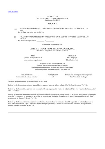 Thumbnail Applied Industrial Technologies
 10-K Annual Report 2019