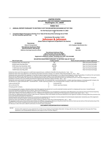 Thumbnail Johnson & Johnson 10-K Annual Report 2023