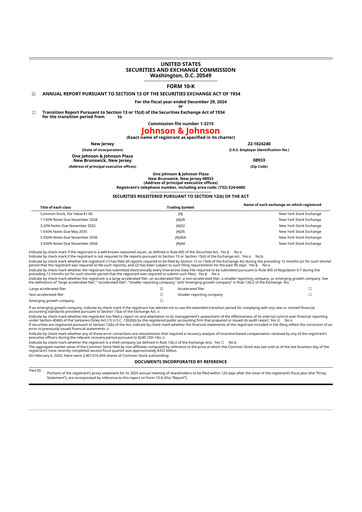 Thumbnail Johnson & Johnson 10-K Annual Report 2024