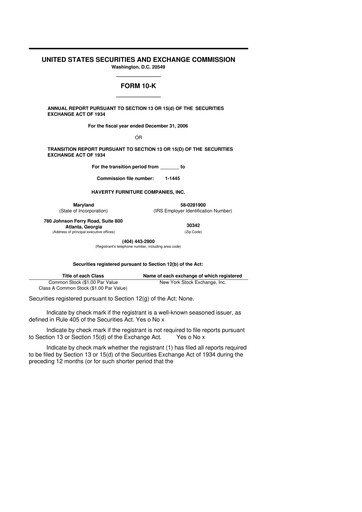 Thumbnail Havertys 10-K Annual Report 