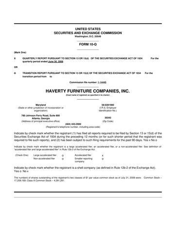 Thumbnail Havertys 10-Q Quarterly Report FY 