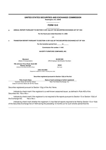 Thumbnail Havertys 10-K Annual Report 