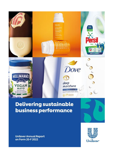 Thumbnail Unilever 20-F Annual Report 2022