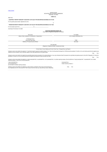 Thumbnail Selective Insurance 10-Q Quarterly Report FY2013 