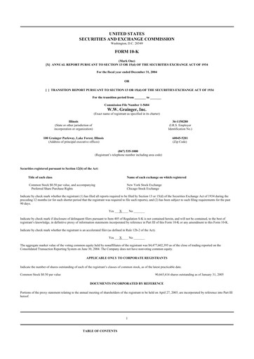 Thumbnail W. W. Grainger
 10-K Annual Report 