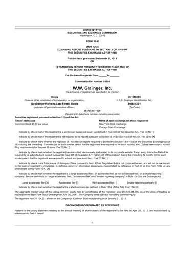 Thumbnail W. W. Grainger
 10-K Annual Report 2011