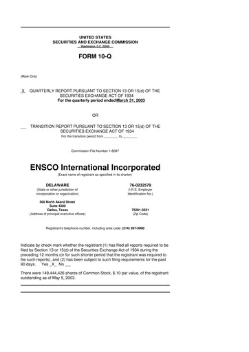 Thumbnail Valaris 10-Q Quarterly Report FY 