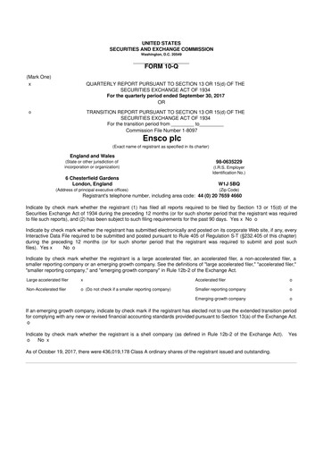 Thumbnail Valaris 10-Q Quarterly Report FY2017 