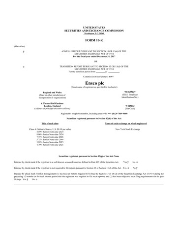 Thumbnail Valaris 10-K Annual Report 2017