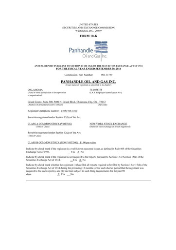 Thumbnail PHX Minerals 10-K Annual Report 2014
