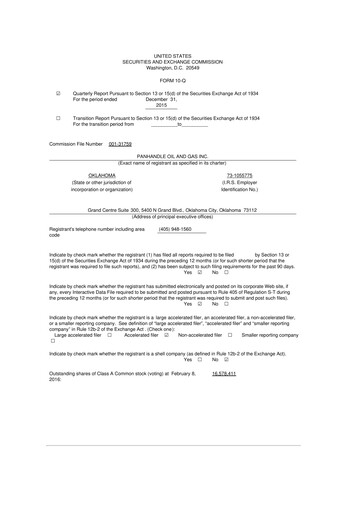 Thumbnail PHX Minerals 10-Q Quarterly Report FY2016 