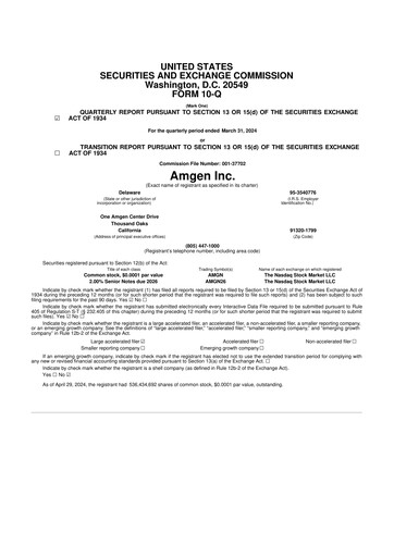 Vorschaubild Amgen 10-Q Quartalsbericht 2024 